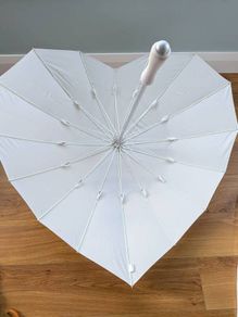 White Wedding Umbrellas