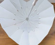 White Wedding Umbrellas