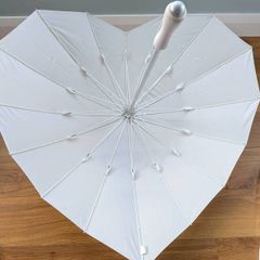 White Wedding Umbrellas
