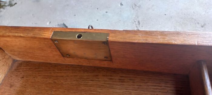 Antique ladies french seweing Chest oak early 1930s  Beautiful