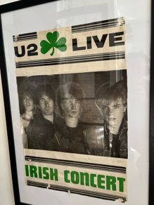 vintage U2 poster rare 1980's