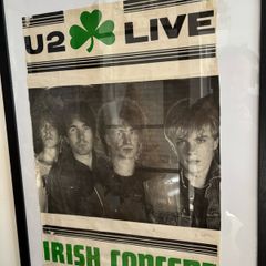 vintage U2 poster rare 1980's