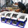 Storage Organizer Bins,Wall Mount Storage Parts Rack,Stackable Shop Tool Bins for store Screws,Small Parts,Office Supplies and other Accessories 6 Pack Image 6
