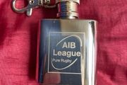 AIB League Pure Rugby Keyring Hip Flask