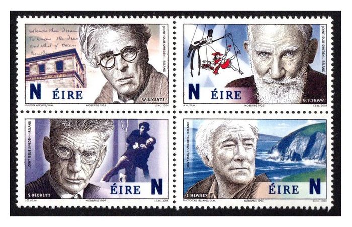 2004 Ireland Irish Winners of the Nobel Prize Commemorative Stamps Mint Never Hinged (MNH)