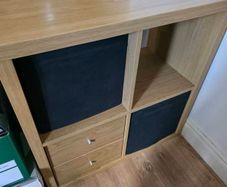 Ikea kallax cube storage 2x2 with drawers