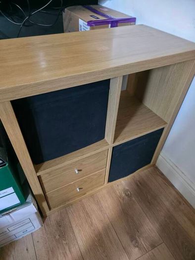 Ikea kallax cube storage 2x2 with drawers