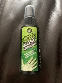 Football glove glu glove wash and prepare