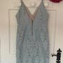 dress blue lace occasion dress triangle brand size 10 Image 7