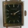 Vintage  Ladies  Gold Plated TISSOT Swiss Made Mechanical Square Tank Watch (works well) Image 2