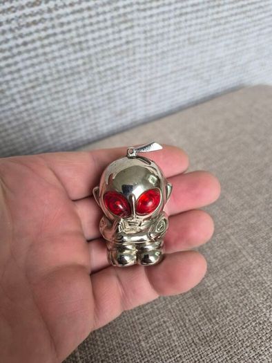 Vintage Metal Lighter Alien