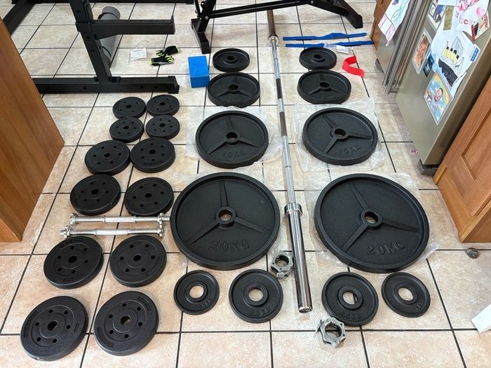 Unbelievable Gym Weightlifting System Complete Set Up!!