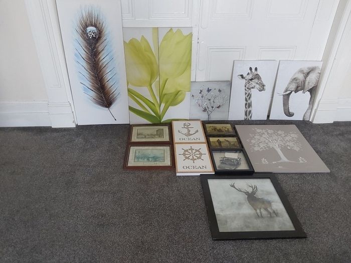 canvases, and pictures. And picture frames.