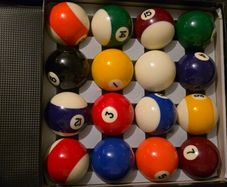 Pool Balls and Clock