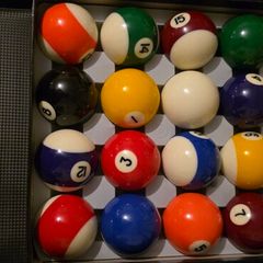 Pool Balls and Clock