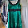 green silk dress monsoon Image 3