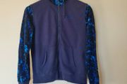 Nike camo full zip hoodie size medium ptp 22" navy in good condition