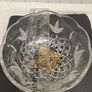 1980s Vintage Cut Crystal Bowl with Gilt Base Image 5