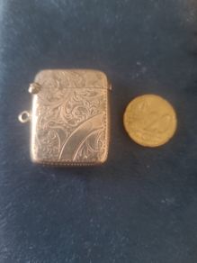Beautiful antique silver Vesta Case