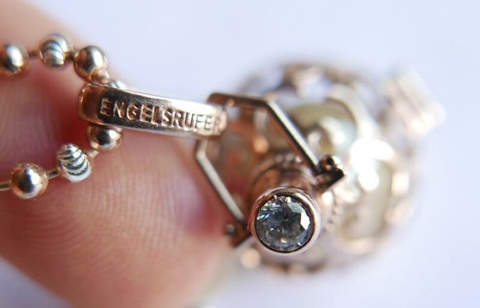 Sterling Silver 925 Gild Plated Angel Whisperer from Engelsrufer length 31" - 26,4g