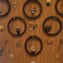 Vintage Wooden Ring Board Image 2