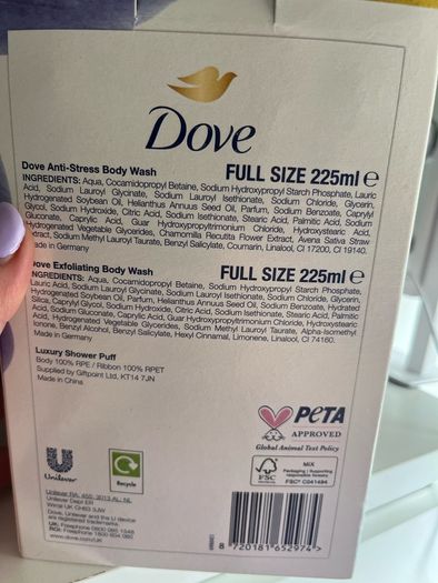 Dove gift set