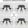 NEW SALE | Spot Light Fittings for Ceilings Adjustable Metal Wire Cage Kitchen Spotlight Ceiling Lights with E14 Base Image 6