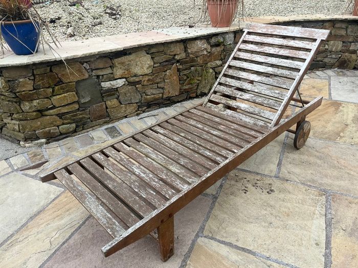 Wooden Sun Lounger