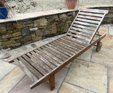 Wooden Sun Lounger