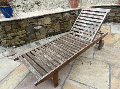 Wooden Sun Lounger