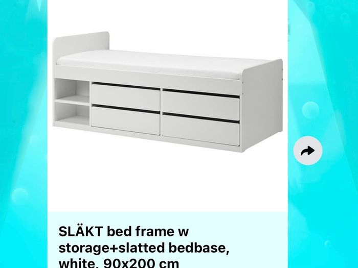 Single bed with storage