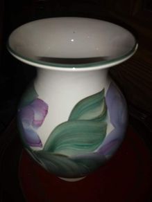 Avoca hand painted vase.