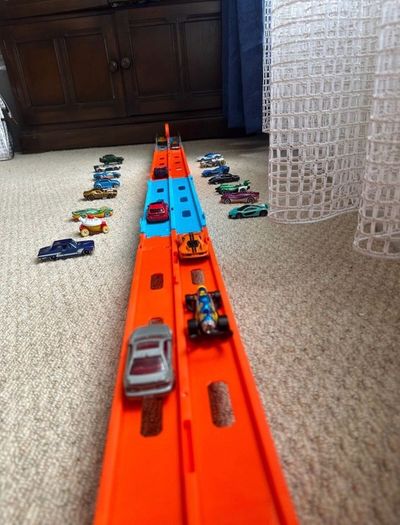 Hotwheels Truck Set with Many Extra Cars