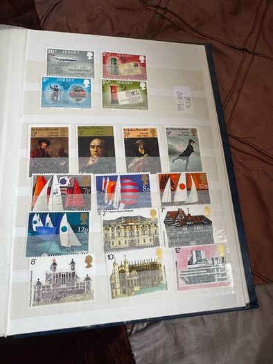 Mint UK album with stamps