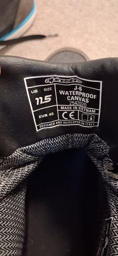 Alpinestars J6 Canvas waterproof shoes
