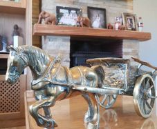 brass horse with the carriage