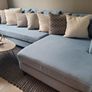 Corner blue sofa Image 4
