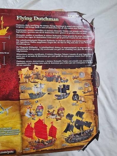 Vintage 2006 mega blocks pirates of the Caribbean At world end 1067 Flying Dutchman Brand new sealed