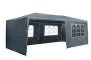 Affordable 3 x 6 m Party Garden Gazebo Beer Tent Marquee Waterproof with 6 Side Panels, Grey
