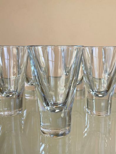 7 Mid Century "Italian Brunch" Crystal Glasses, 100ml, Short Cocktail