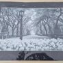 Large art photograph of Central Park in New York Image 2