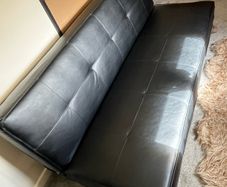 faux leather sofa bed