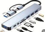 USB Hub for Data Transfer (8 in 1)