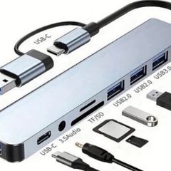 USB Hub for Data Transfer (8 in 1)
