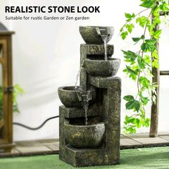 Garden waterfall fountain
