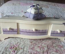French Country vintage style lavender drawers