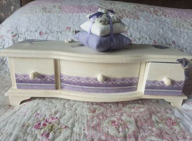 French Country vintage style lavender drawers