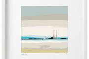 Calming day at Dublin Bay, XL framed print by artist Helen Mathews