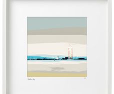 Calming day at Dublin Bay, XL framed print by artist Helen Mathews