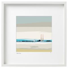 Calming day at Dublin Bay, XL framed print by artist Helen Mathews